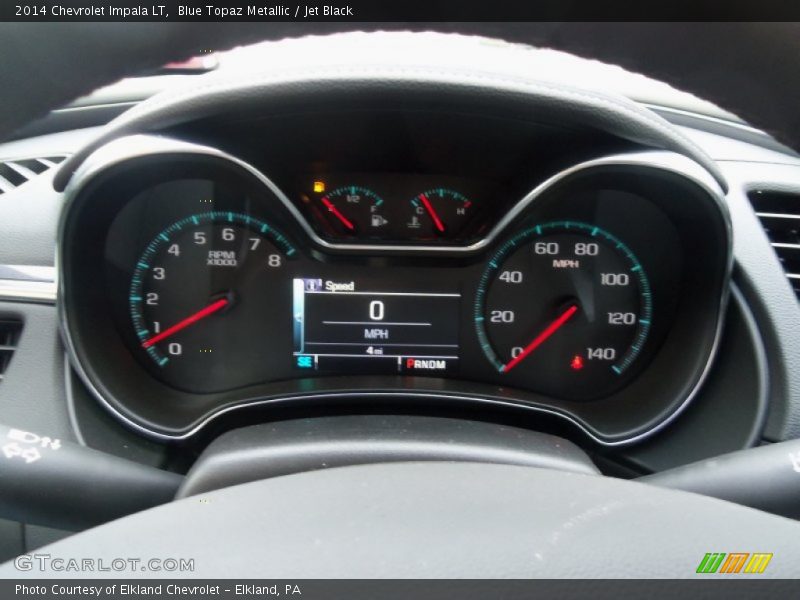 Blue Topaz Metallic / Jet Black 2014 Chevrolet Impala LT