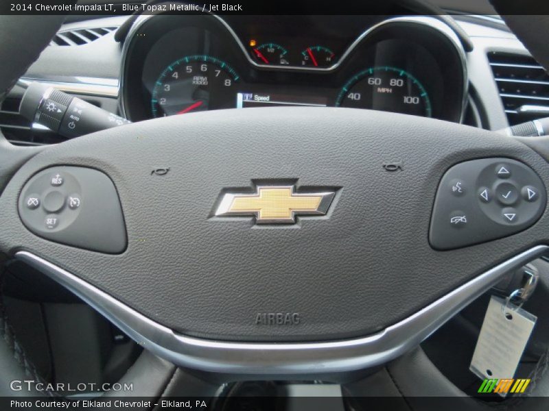 Blue Topaz Metallic / Jet Black 2014 Chevrolet Impala LT