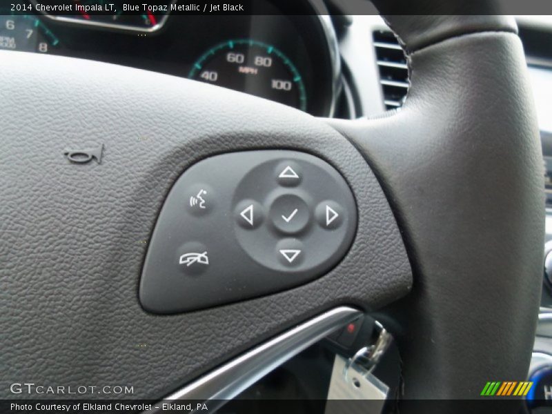 Blue Topaz Metallic / Jet Black 2014 Chevrolet Impala LT