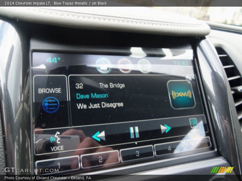 Blue Topaz Metallic / Jet Black 2014 Chevrolet Impala LT