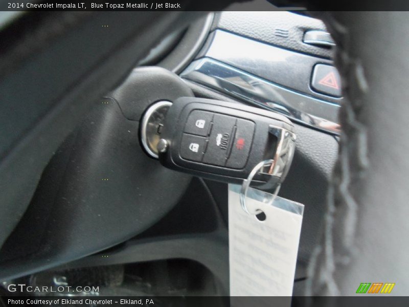 Blue Topaz Metallic / Jet Black 2014 Chevrolet Impala LT