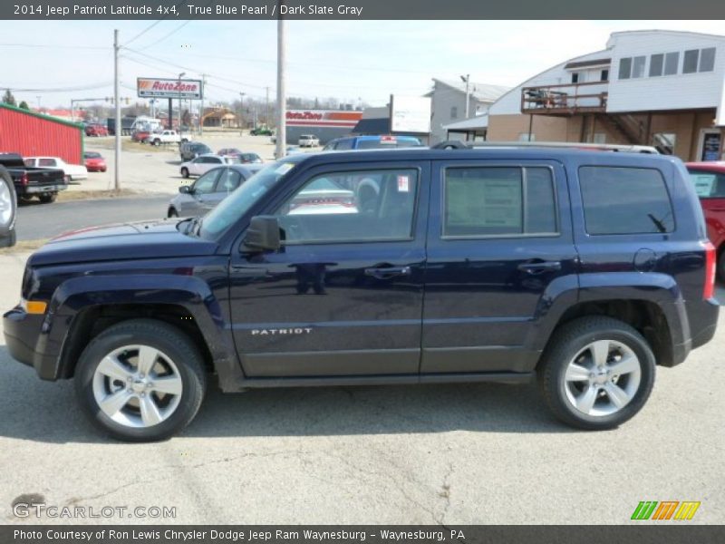True Blue Pearl / Dark Slate Gray 2014 Jeep Patriot Latitude 4x4