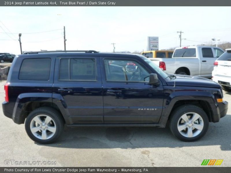 True Blue Pearl / Dark Slate Gray 2014 Jeep Patriot Latitude 4x4