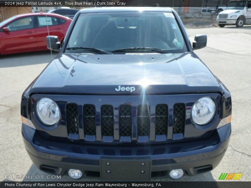 True Blue Pearl / Dark Slate Gray 2014 Jeep Patriot Latitude 4x4