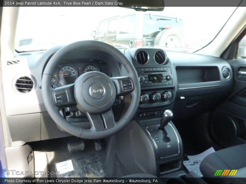True Blue Pearl / Dark Slate Gray 2014 Jeep Patriot Latitude 4x4