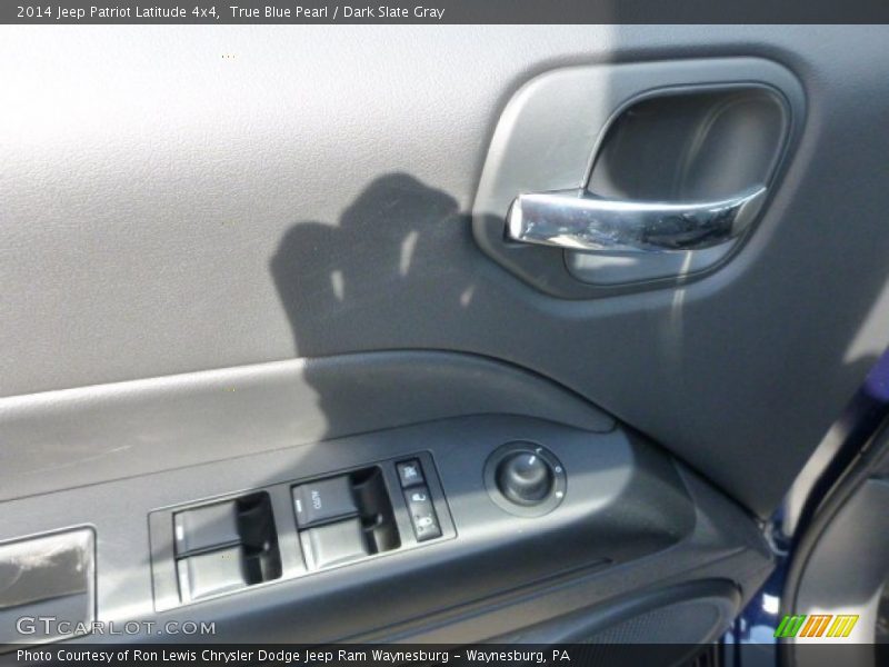 True Blue Pearl / Dark Slate Gray 2014 Jeep Patriot Latitude 4x4