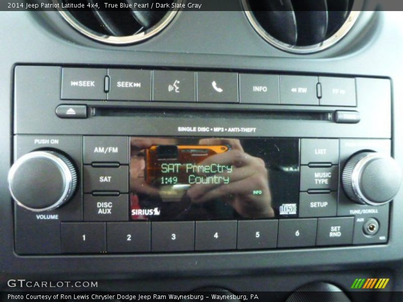 True Blue Pearl / Dark Slate Gray 2014 Jeep Patriot Latitude 4x4