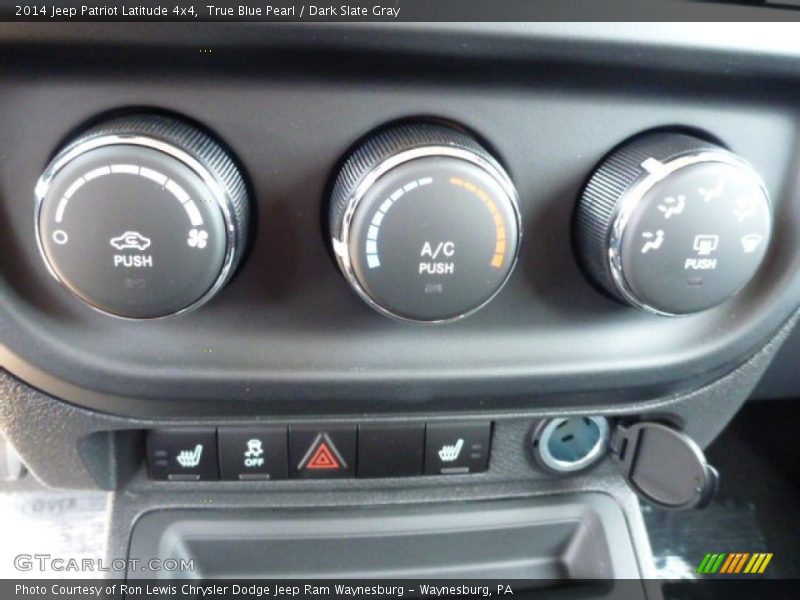 True Blue Pearl / Dark Slate Gray 2014 Jeep Patriot Latitude 4x4
