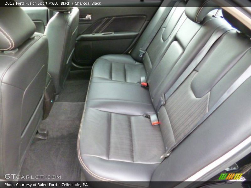 Rear Seat of 2012 Fusion Sport AWD