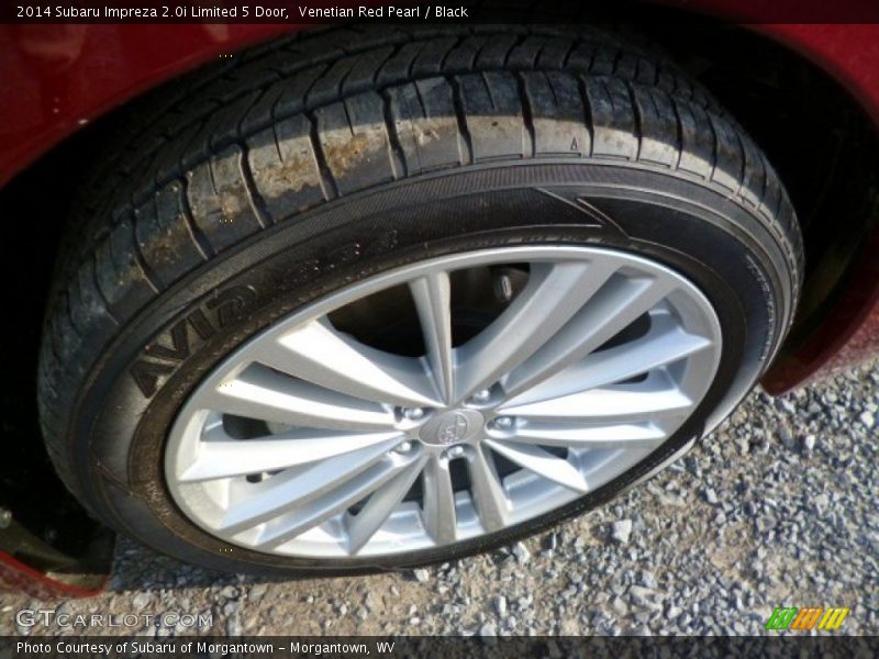 Venetian Red Pearl / Black 2014 Subaru Impreza 2.0i Limited 5 Door