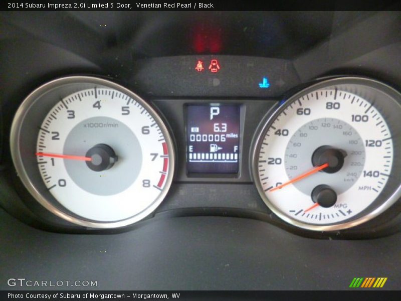 Venetian Red Pearl / Black 2014 Subaru Impreza 2.0i Limited 5 Door