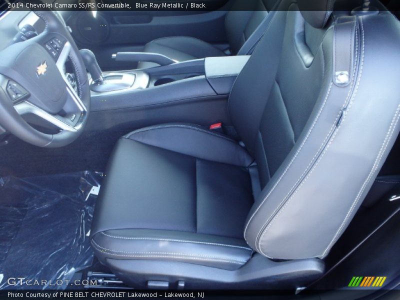 Blue Ray Metallic / Black 2014 Chevrolet Camaro SS/RS Convertible