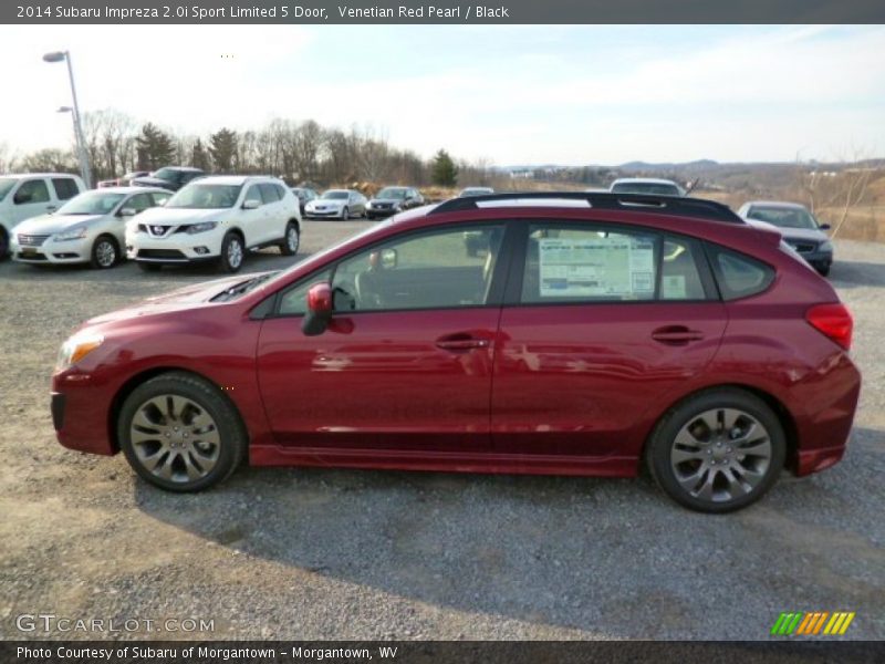 Venetian Red Pearl / Black 2014 Subaru Impreza 2.0i Sport Limited 5 Door