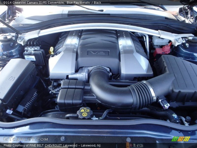 Blue Ray Metallic / Black 2014 Chevrolet Camaro SS/RS Convertible
