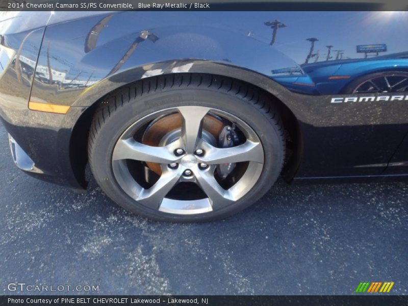 Blue Ray Metallic / Black 2014 Chevrolet Camaro SS/RS Convertible