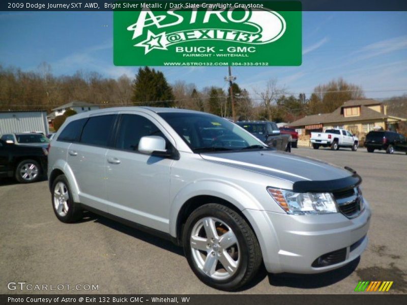 Bright Silver Metallic / Dark Slate Gray/Light Graystone 2009 Dodge Journey SXT AWD