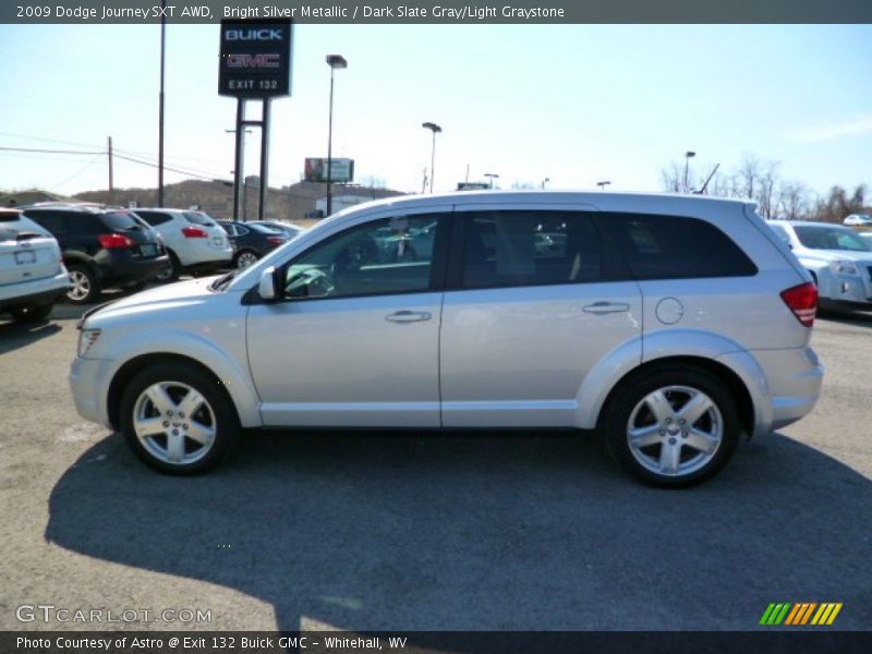Bright Silver Metallic / Dark Slate Gray/Light Graystone 2009 Dodge Journey SXT AWD