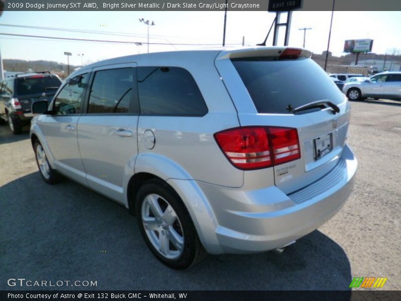 Bright Silver Metallic / Dark Slate Gray/Light Graystone 2009 Dodge Journey SXT AWD