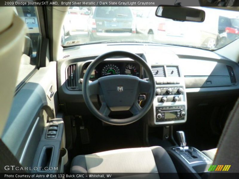 Bright Silver Metallic / Dark Slate Gray/Light Graystone 2009 Dodge Journey SXT AWD