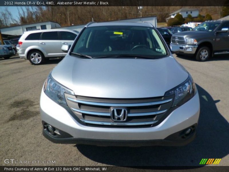 Alabaster Silver Metallic / Black 2012 Honda CR-V EX-L 4WD