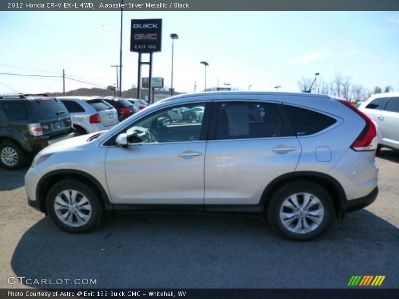 Alabaster Silver Metallic / Black 2012 Honda CR-V EX-L 4WD