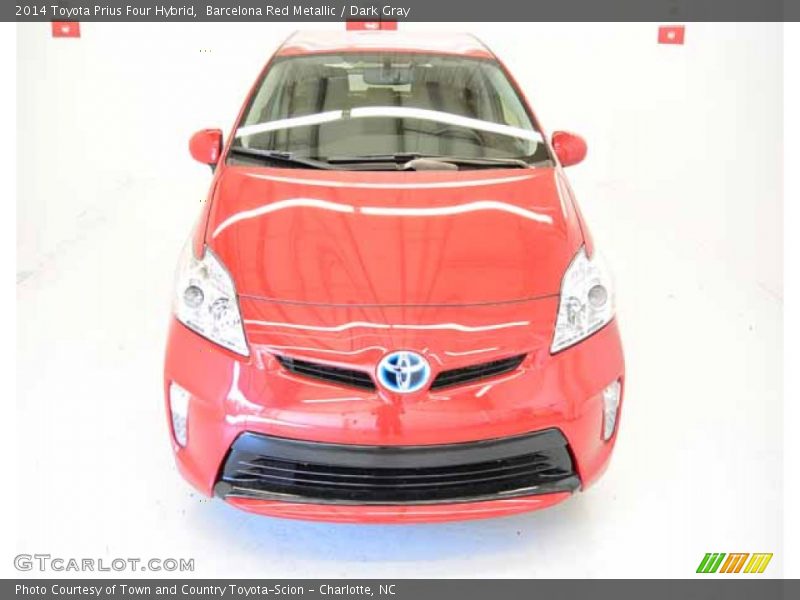 Barcelona Red Metallic / Dark Gray 2014 Toyota Prius Four Hybrid