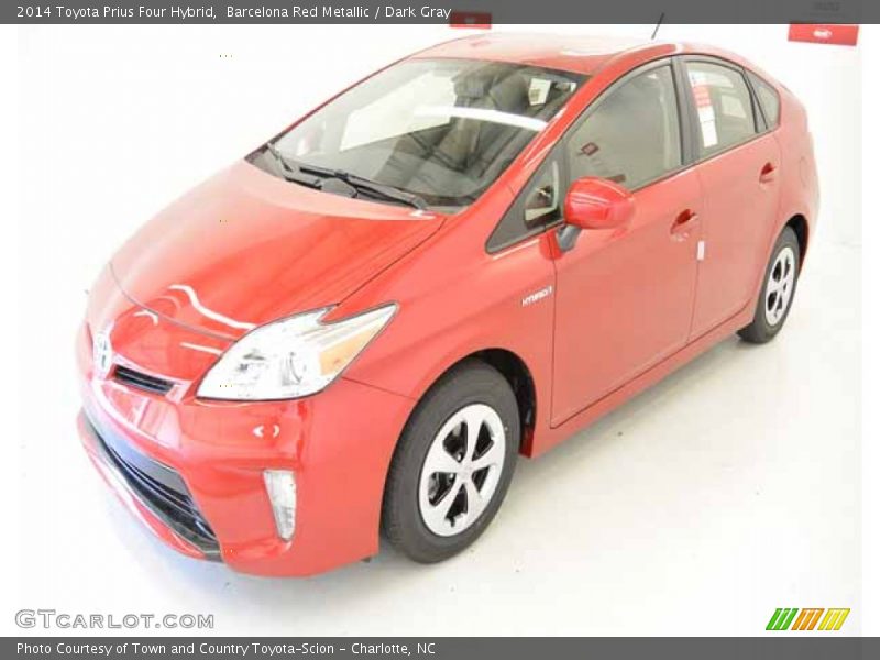 Barcelona Red Metallic / Dark Gray 2014 Toyota Prius Four Hybrid