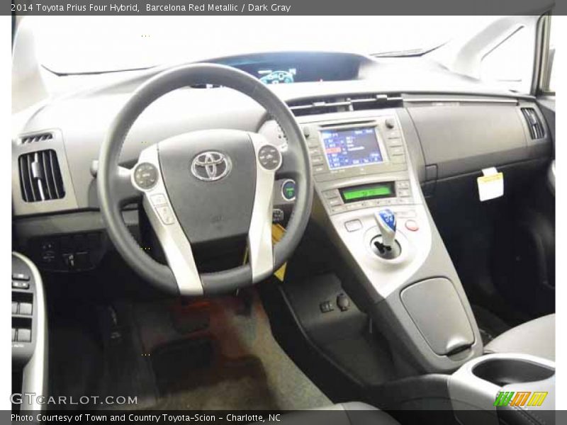 Barcelona Red Metallic / Dark Gray 2014 Toyota Prius Four Hybrid
