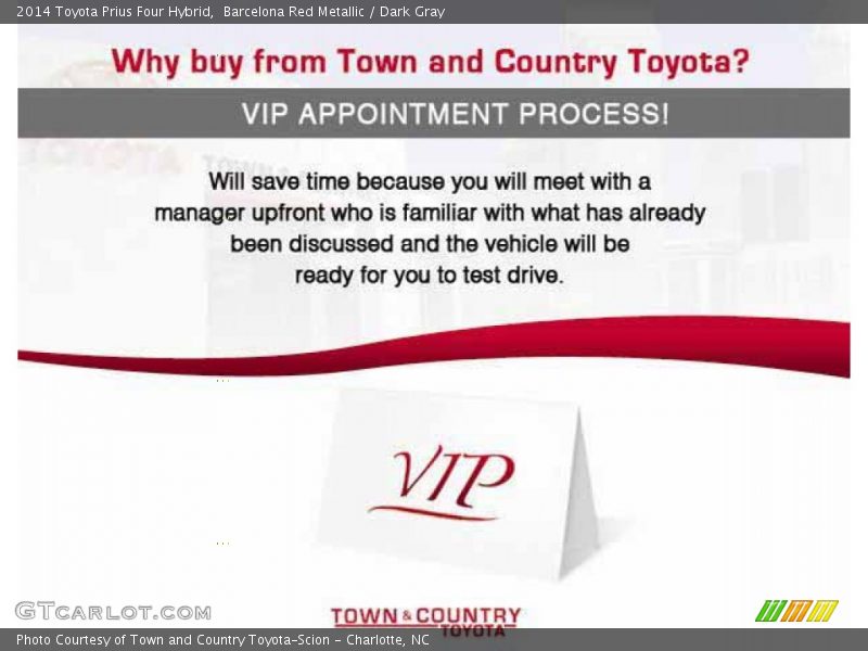 Barcelona Red Metallic / Dark Gray 2014 Toyota Prius Four Hybrid