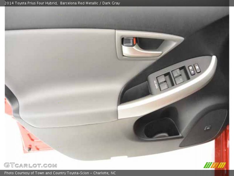 Barcelona Red Metallic / Dark Gray 2014 Toyota Prius Four Hybrid