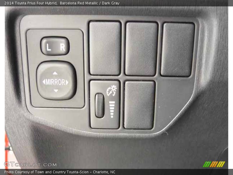 Barcelona Red Metallic / Dark Gray 2014 Toyota Prius Four Hybrid