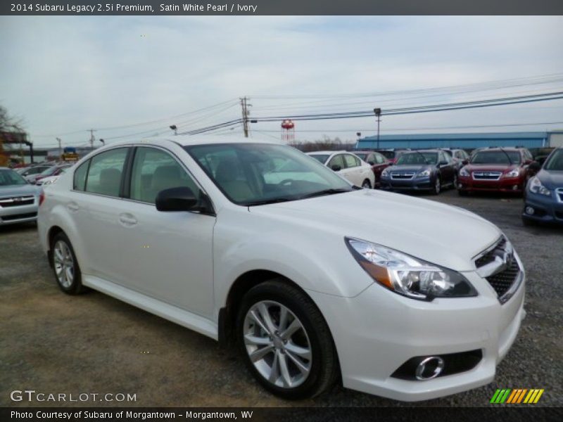 Satin White Pearl / Ivory 2014 Subaru Legacy 2.5i Premium