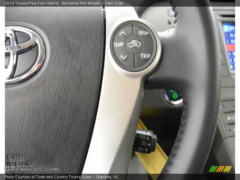 Barcelona Red Metallic / Dark Gray 2014 Toyota Prius Four Hybrid