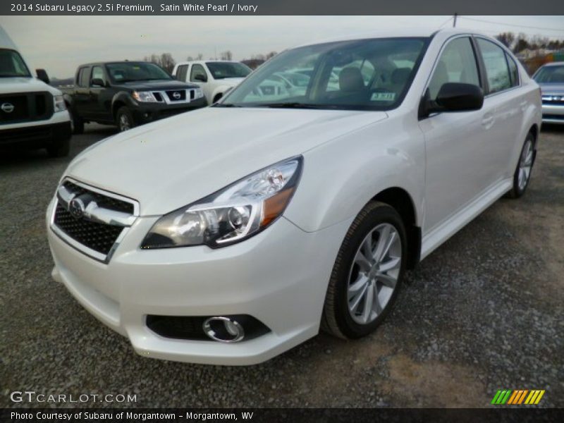 Satin White Pearl / Ivory 2014 Subaru Legacy 2.5i Premium