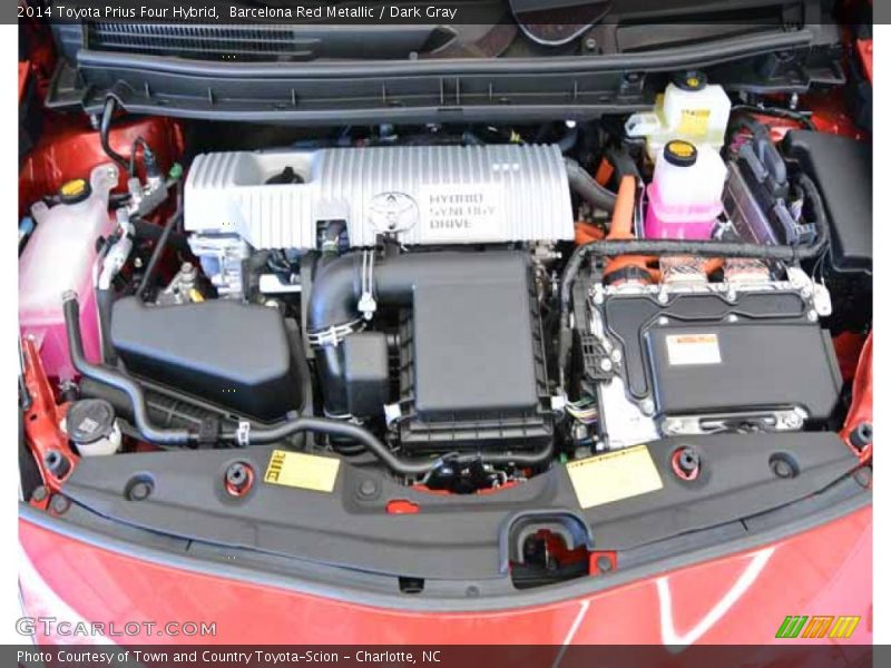 Barcelona Red Metallic / Dark Gray 2014 Toyota Prius Four Hybrid