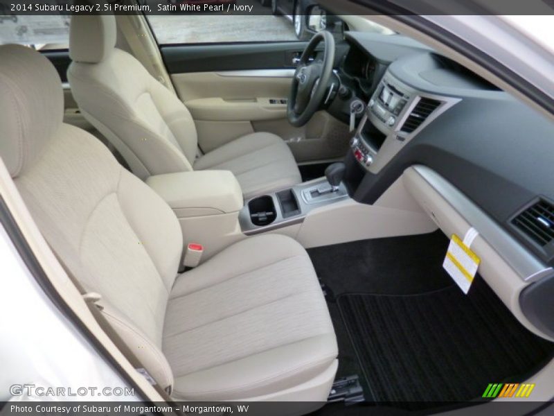 Satin White Pearl / Ivory 2014 Subaru Legacy 2.5i Premium
