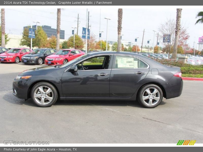 Graphite Luster Metallic / Parchment 2014 Acura TSX Technology Sedan