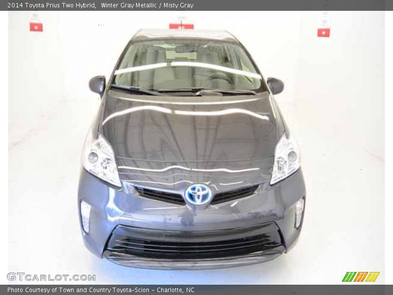 Winter Gray Metallic / Misty Gray 2014 Toyota Prius Two Hybrid