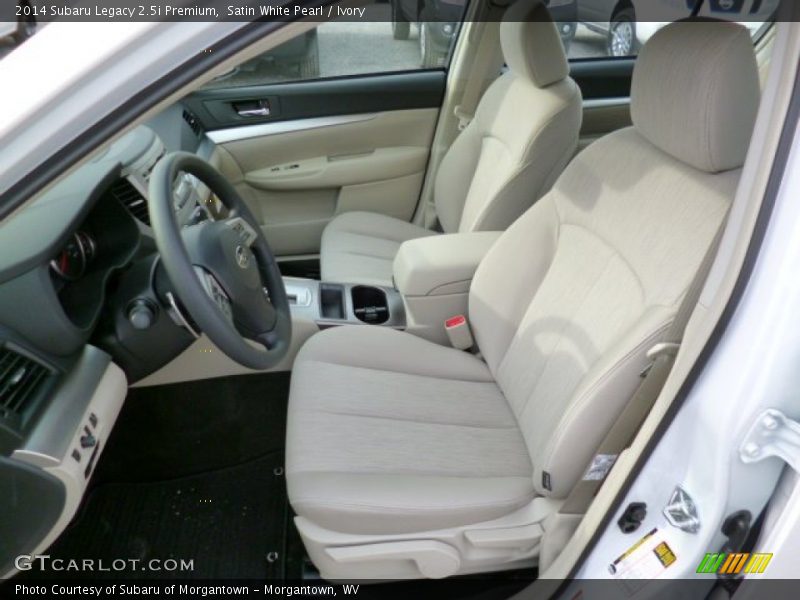Satin White Pearl / Ivory 2014 Subaru Legacy 2.5i Premium
