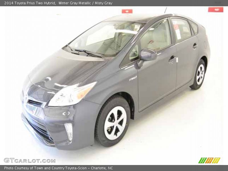 Winter Gray Metallic / Misty Gray 2014 Toyota Prius Two Hybrid