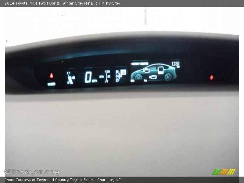 Winter Gray Metallic / Misty Gray 2014 Toyota Prius Two Hybrid