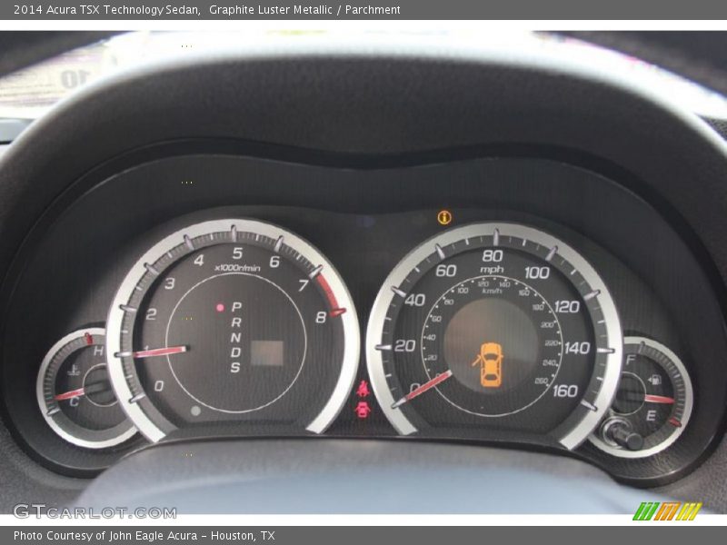 Graphite Luster Metallic / Parchment 2014 Acura TSX Technology Sedan