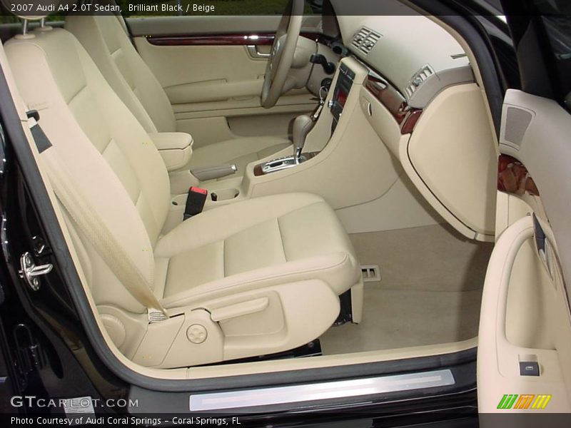 Brilliant Black / Beige 2007 Audi A4 2.0T Sedan