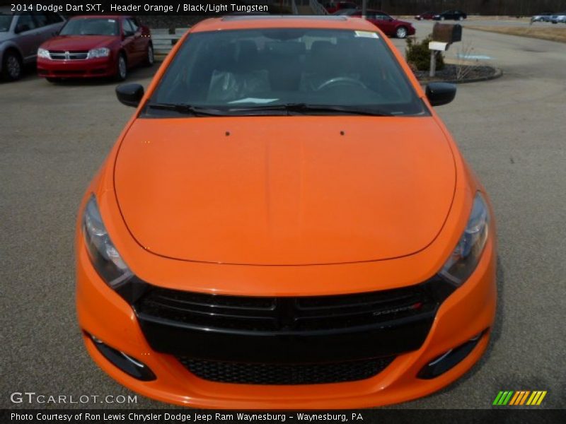 Header Orange / Black/Light Tungsten 2014 Dodge Dart SXT
