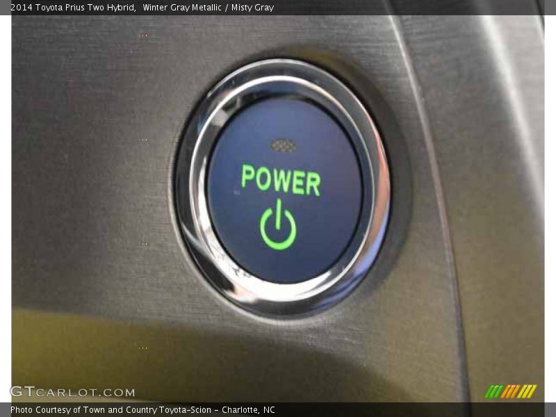 Winter Gray Metallic / Misty Gray 2014 Toyota Prius Two Hybrid