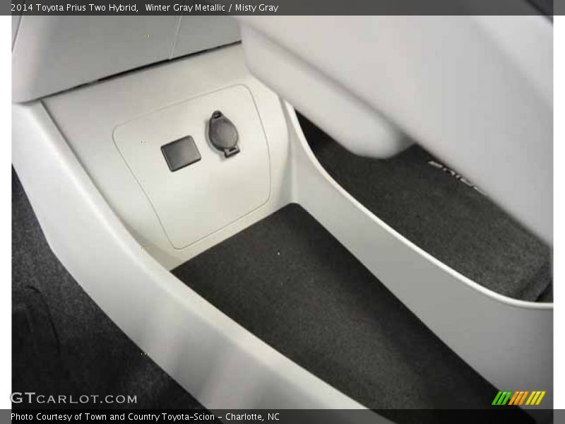 Winter Gray Metallic / Misty Gray 2014 Toyota Prius Two Hybrid