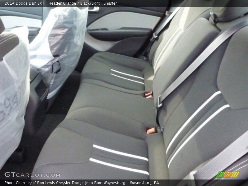 Header Orange / Black/Light Tungsten 2014 Dodge Dart SXT