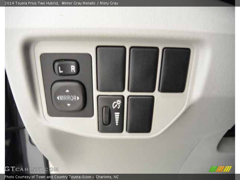 Winter Gray Metallic / Misty Gray 2014 Toyota Prius Two Hybrid