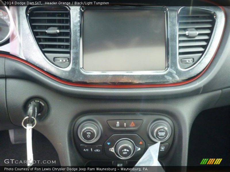 Header Orange / Black/Light Tungsten 2014 Dodge Dart SXT