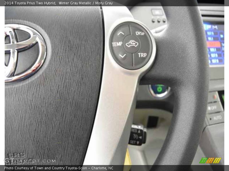 Winter Gray Metallic / Misty Gray 2014 Toyota Prius Two Hybrid